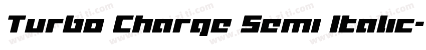 Turbo Charge Semi Italic字体转换